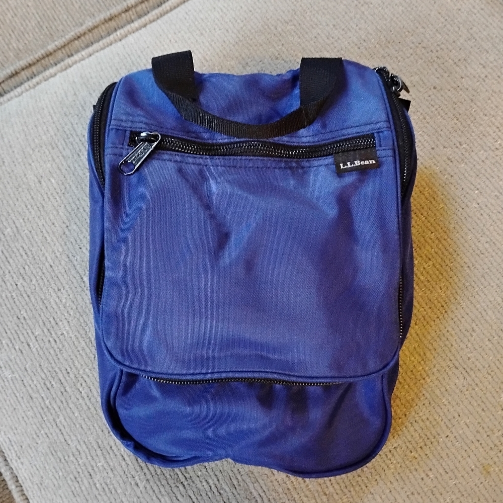 L.L. Bean Personal Toiletry Travel Bag, Royal Blue Cosmetic Bag, Small